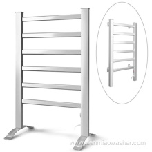 Towel Drying Rack with 6 Bars Aluminum Frame